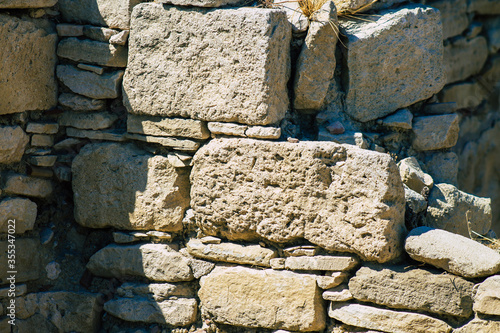 View of the archaeological remains of the temple of Amathous, a great site dedicated to Aphrodite in Cyprus island photo