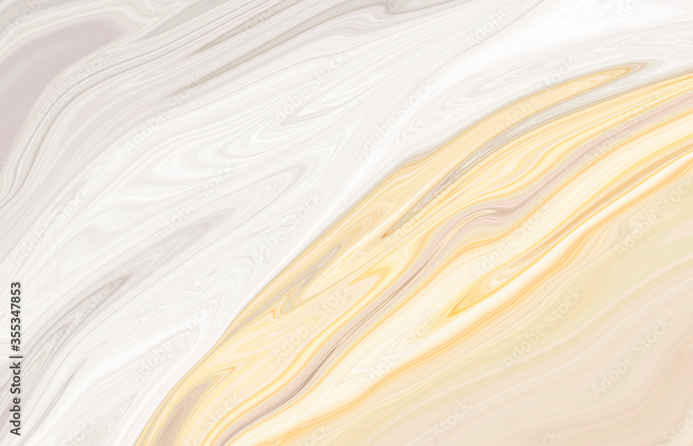 Obraz premium Marble wall white brown pattern ink swirl yellow green graphic background abstract light elegant grey for floor plan ceramic counter texture tile gray silver background natural for interior decoration