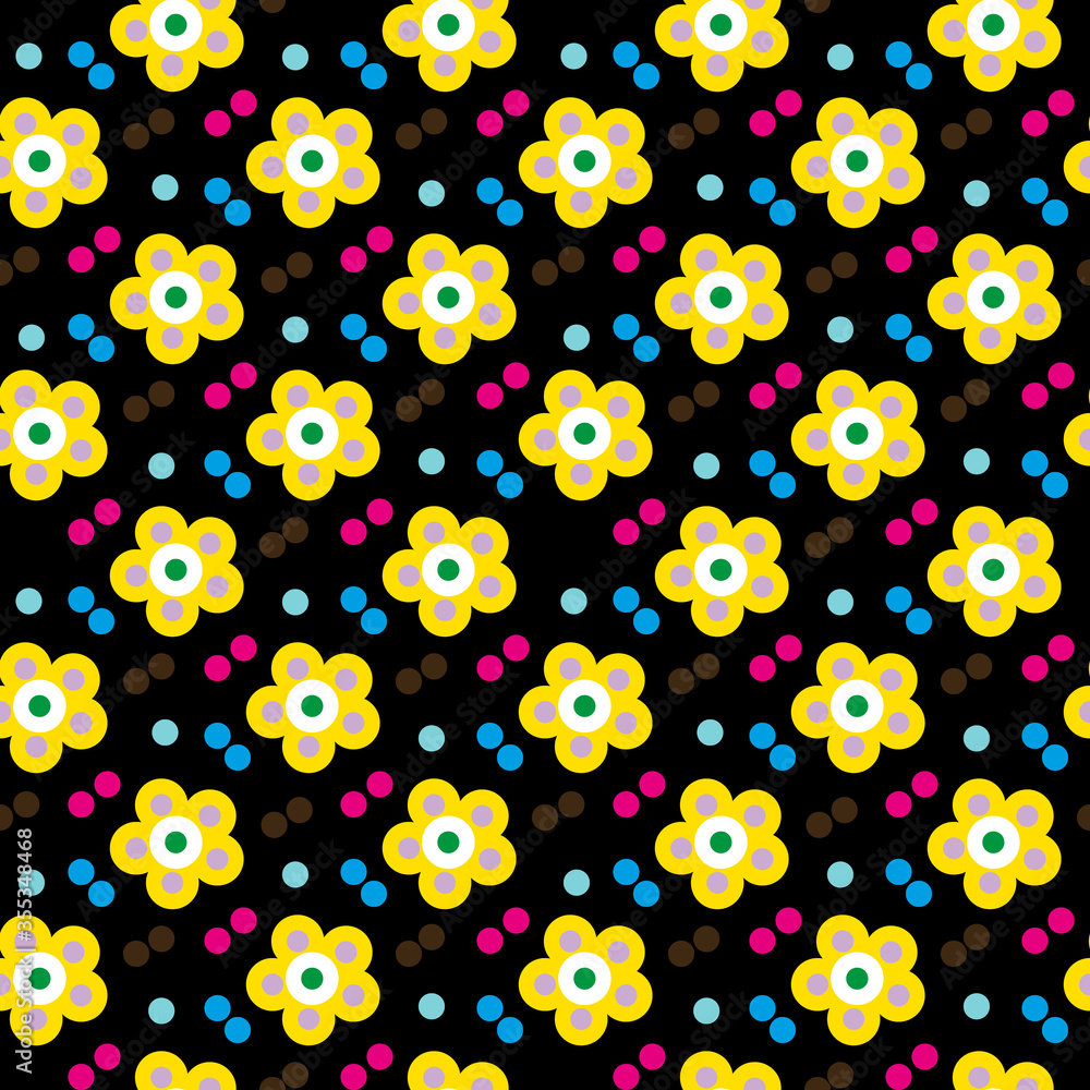 Fototapeta premium color abstract ethnic seamless pattern in graffiti style with elements of urban modern style bright quality illustration for your design