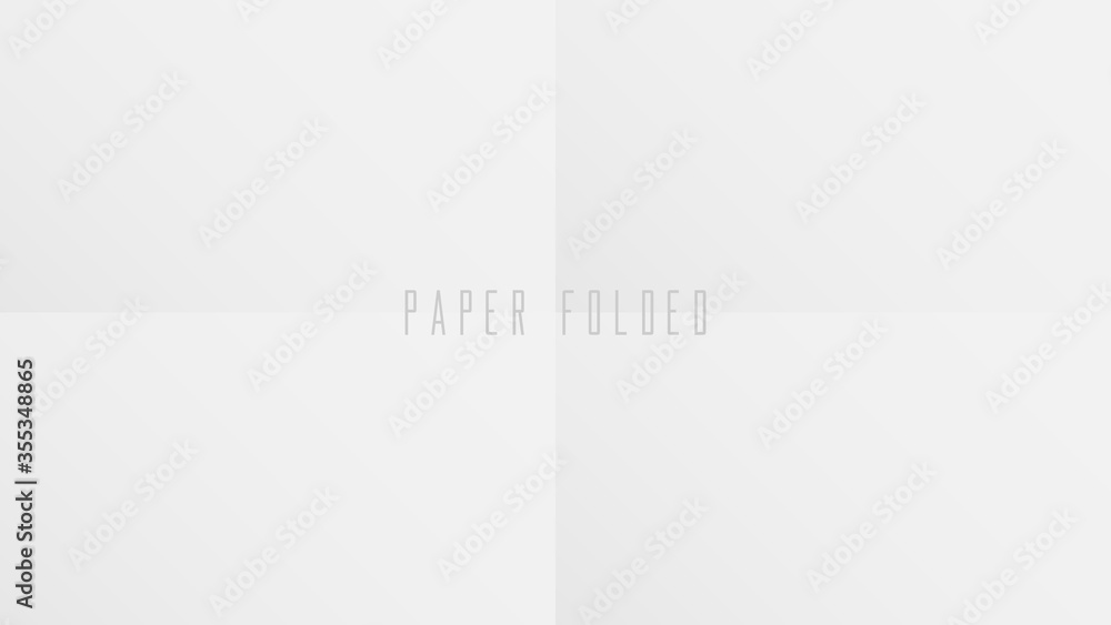 Folded paper. blank of folded in a quarter paper abstract background Folded paper. blank of folded in a quarter paper abstract background