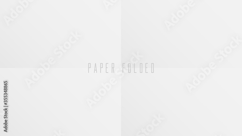Folded paper. blank of folded in a quarter paper abstract background