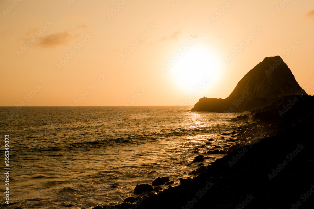 Malibu Beach at sunset, Beach View