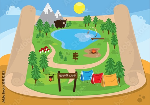 map of summer camp
