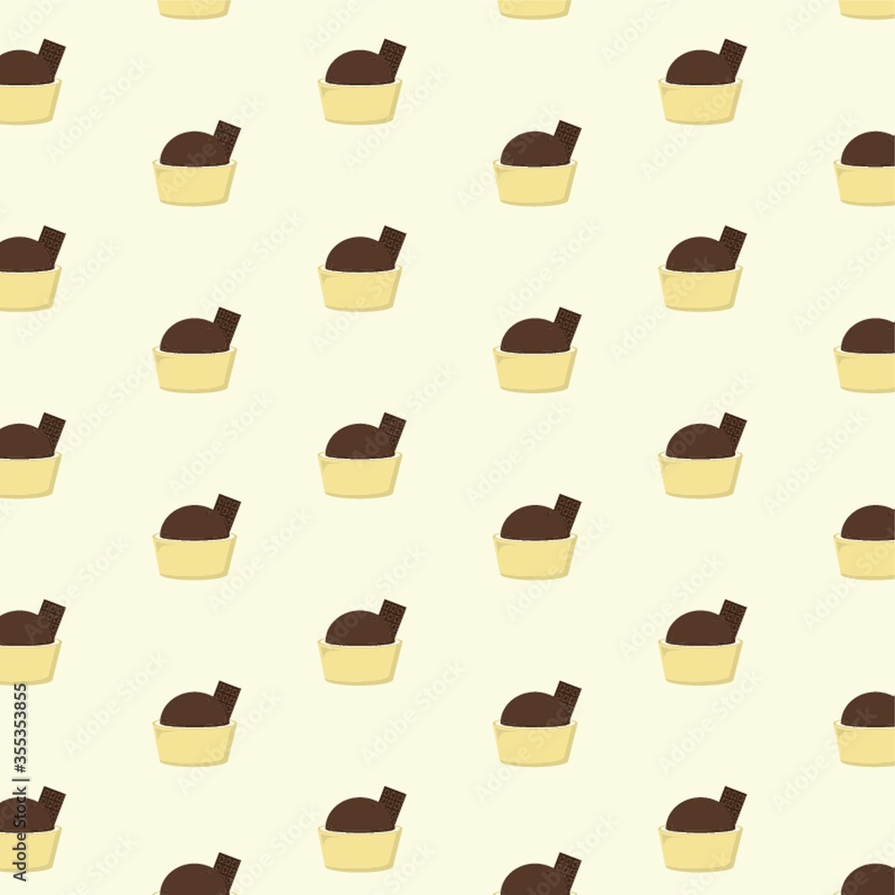 background with mini chocolate desserts background with mini chocolate desserts