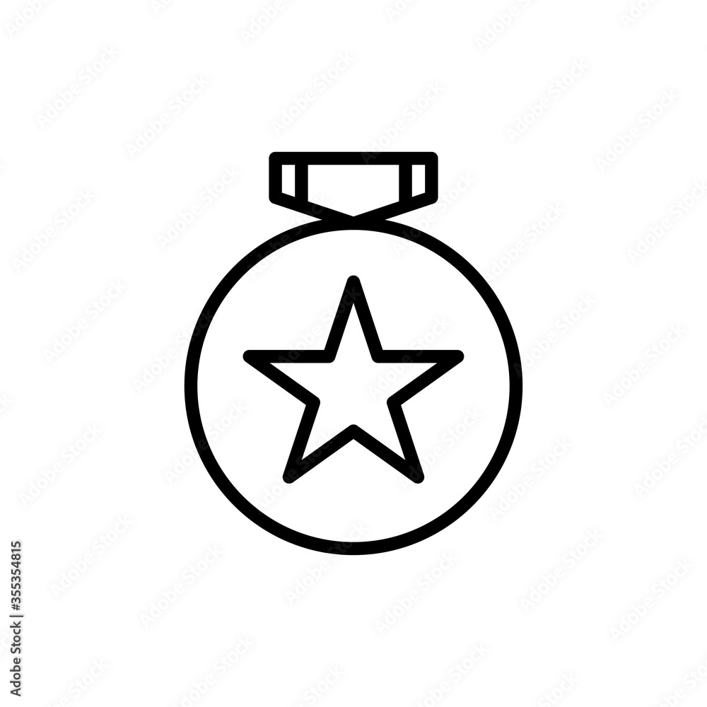 Award icon vector illustration outline Award icon vector illustration outline