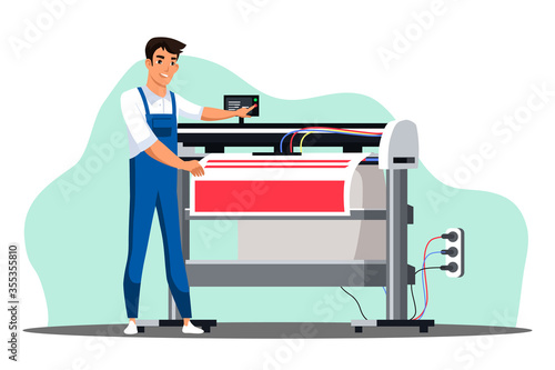 Professional equipment for advertising agency. Vector illustration