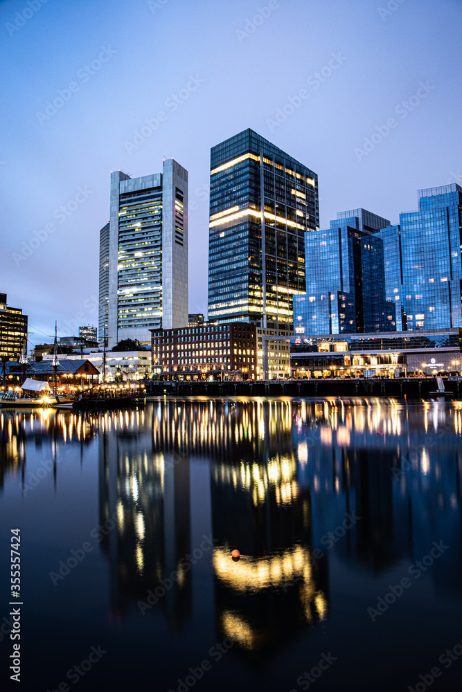 Naklejka premium Boston city skyline