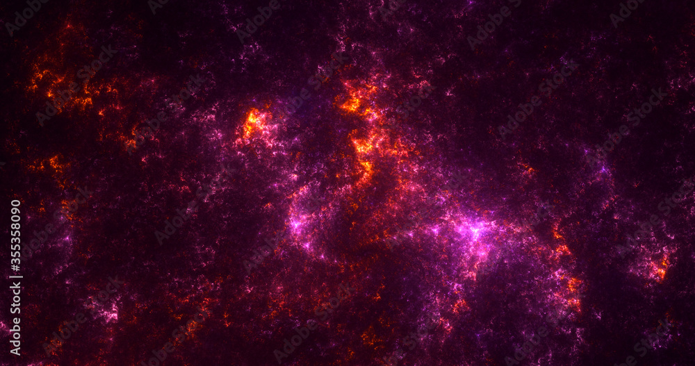 Fototapeta premium 3D rendering abstract multicolor fractal light background