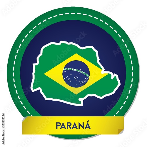 parana map sticker