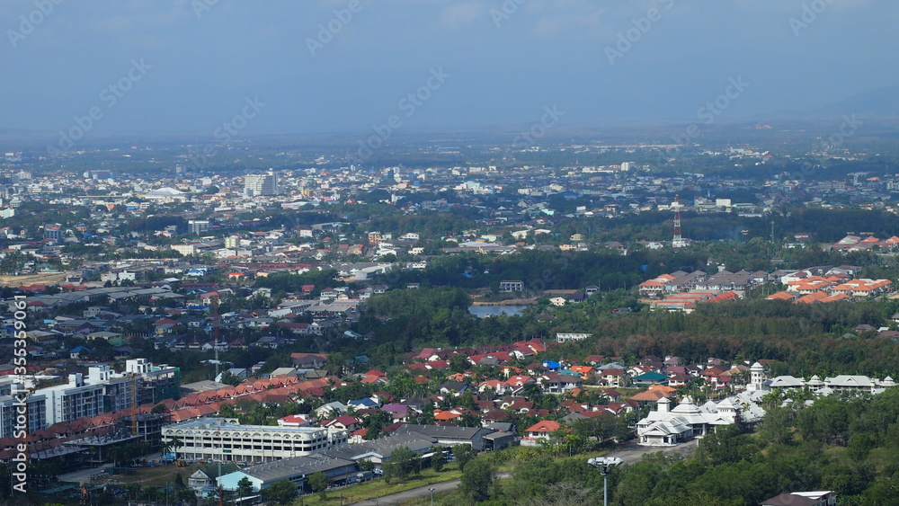 Fototapeta premium Density of houses in business areas