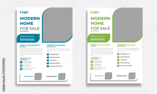 Modern and Creative Real Estate Flyer Template 