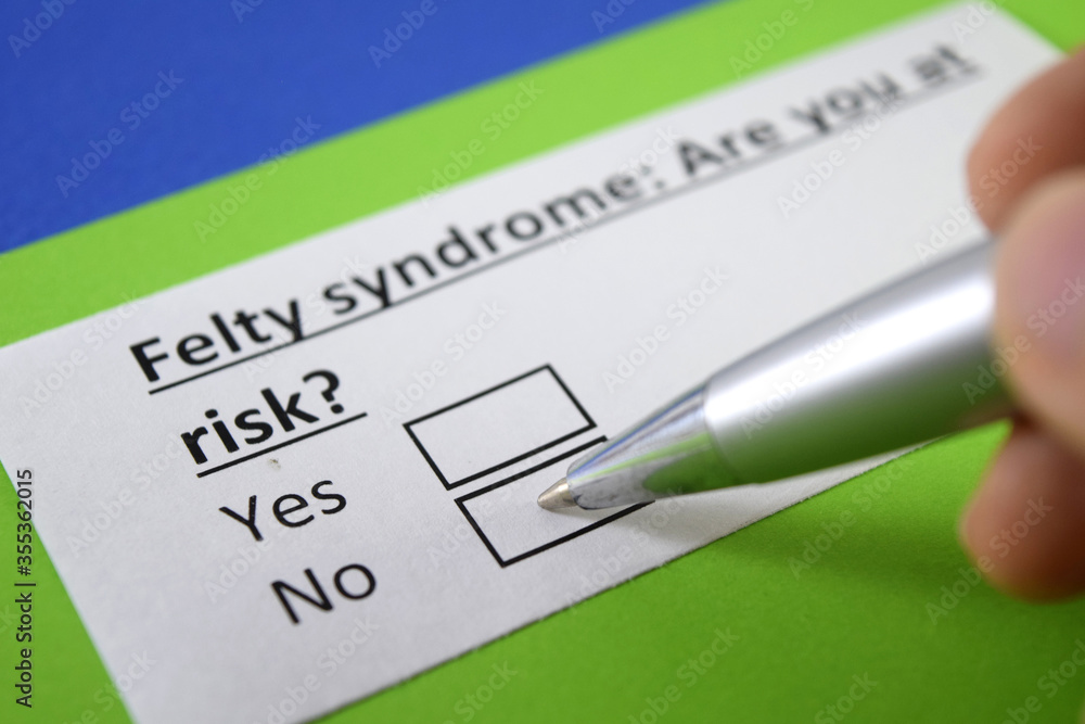 Obraz premium Questionnaire about health problem