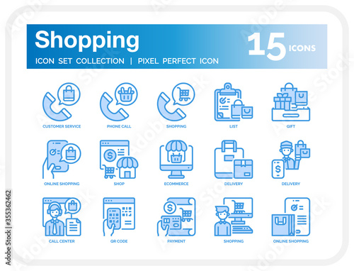 Shopping icon set