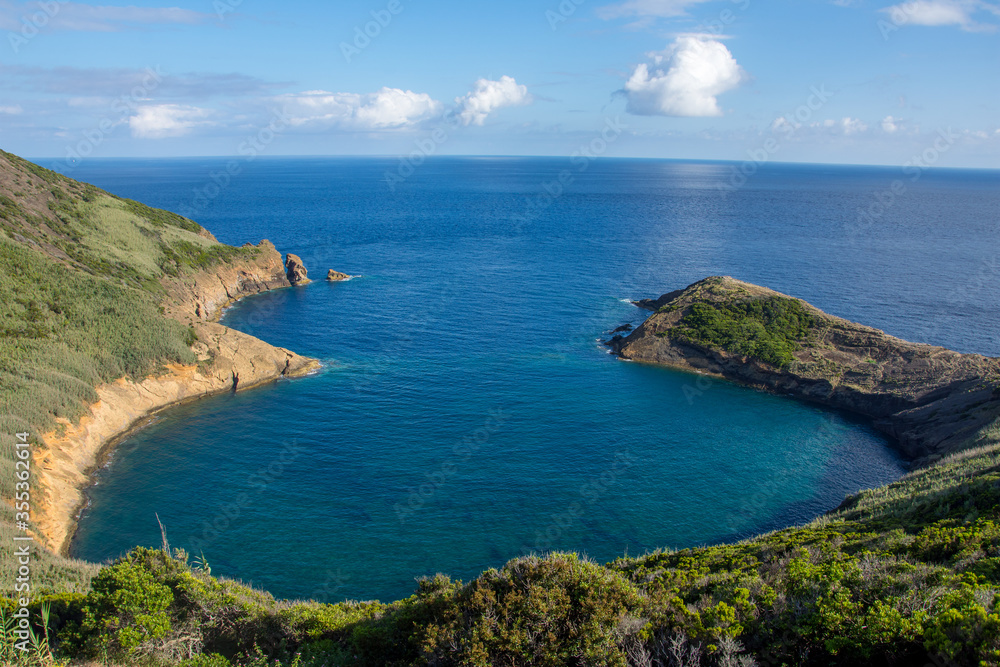 Walk on the Azores archipelago. Discovery of the island of Faial, Azores, Horta Walk on the Azores archipelago. Discovery of the island of Faial, Azores, Horta