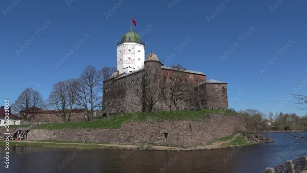Vyborg castle close-up on a Sunny may day. Vyborg, Russia Vyborg castle close-up on a Sunny may day. Vyborg, Russia