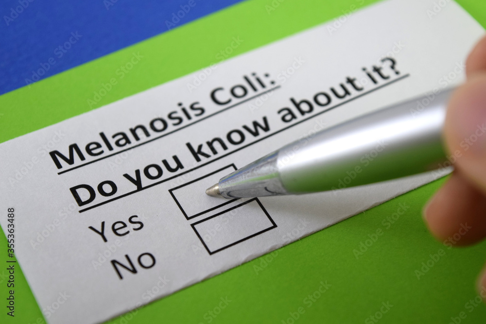 Obraz premium Questionnaire about health problem
