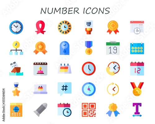 number icon set