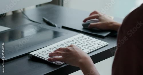Wallpaper Mural Type on computer keyboard at office Torontodigital.ca