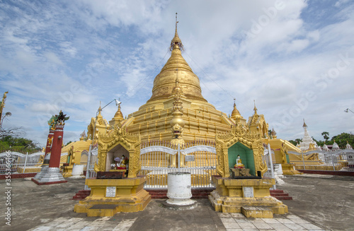 Mandalay, Myanmar - August 15th 2015 : an historic Buddhist monastery located near Mandalay Hill, Mandalay Region, Myanmar