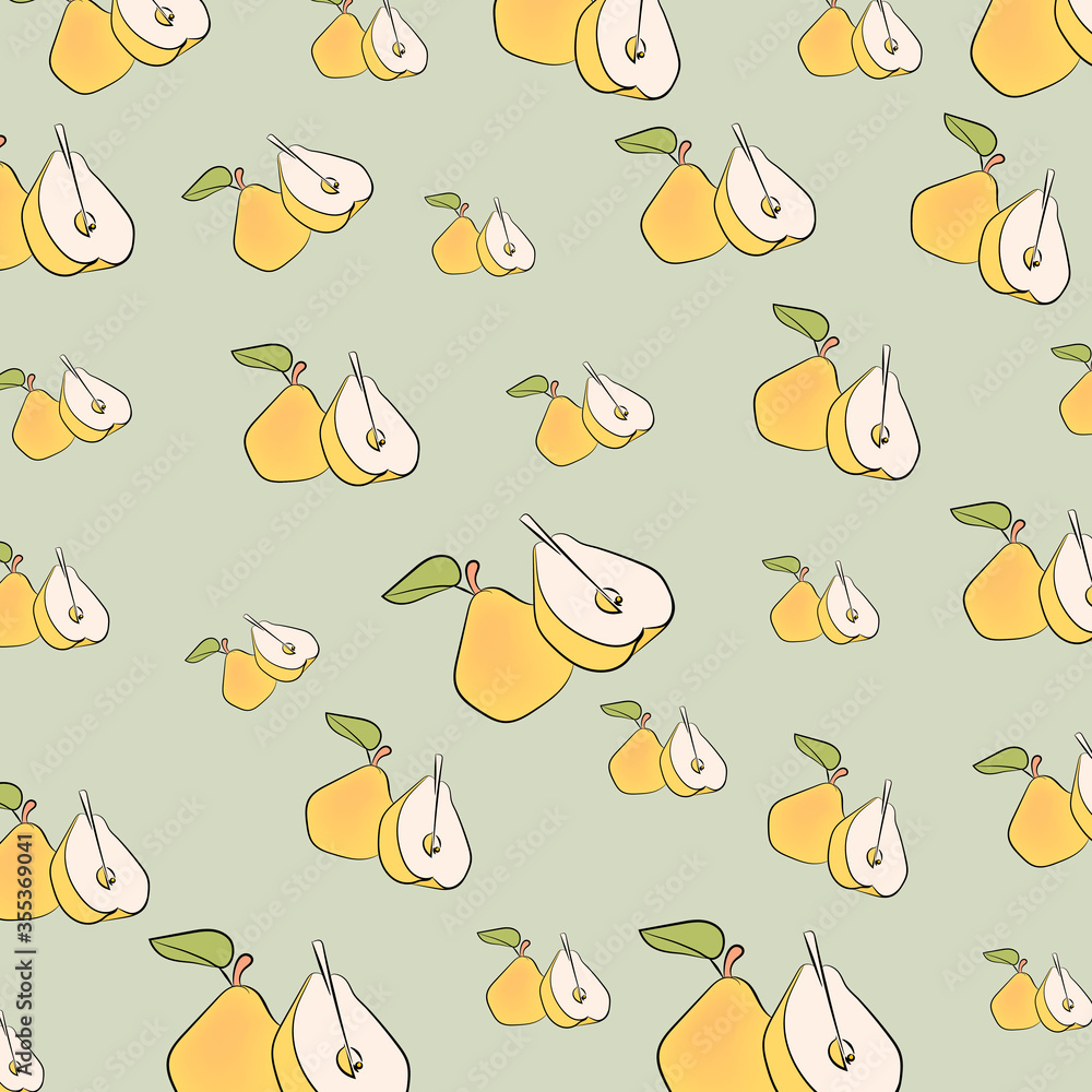 vector illustration drawing of a juicy pear, pear pear vector illustration drawing of a juicy pear, pear pear