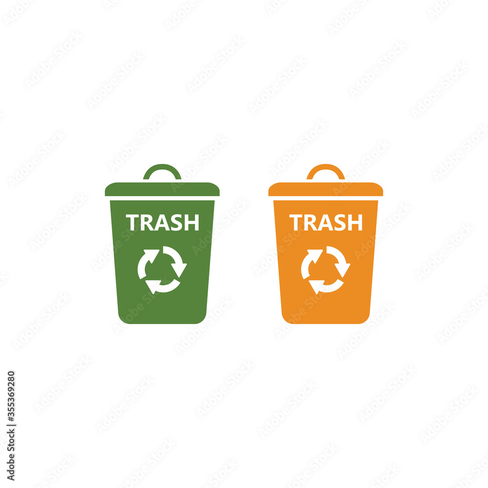 trash can icon vector design template trash can icon vector design template