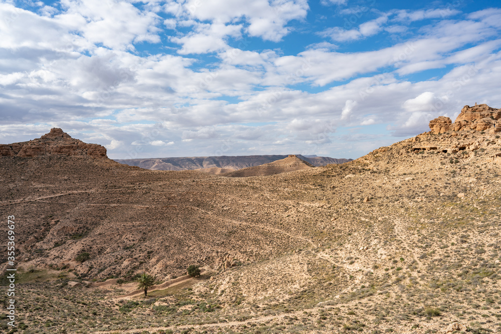 The Dahar, southern region of tunisia, land of ksour, beginning of the sahara