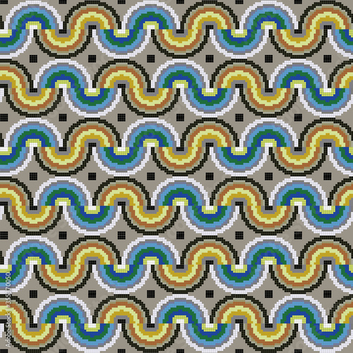 Seamless Pattern, Designs, Background and Texture, Weave look, size 18'' x 18'' at 300 resolution, can be used in Textiles, Tiles, Wallpapers, Backgrounds etc. photo