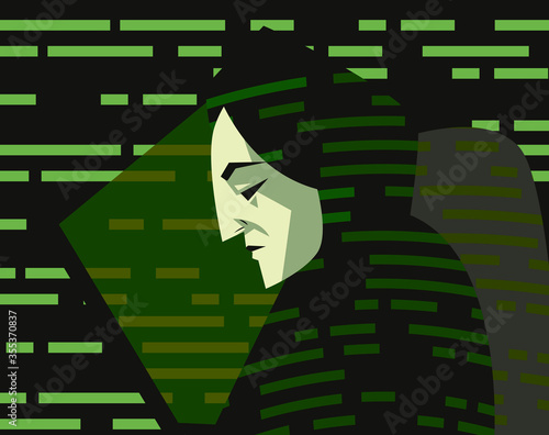 hacker using a computer