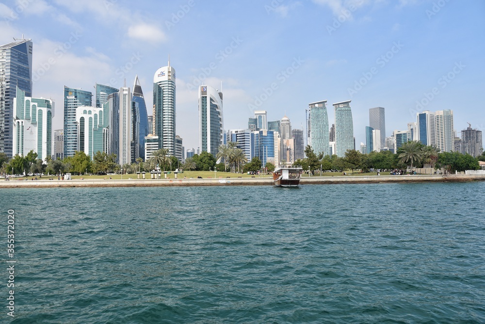 qatar cityscape. qatar cityscape.