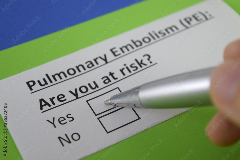 Obraz premium Questionnaire about health problem