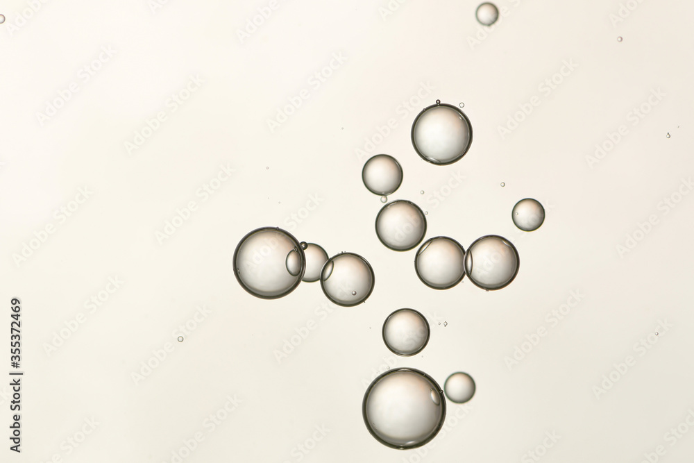 Light golden bubbles