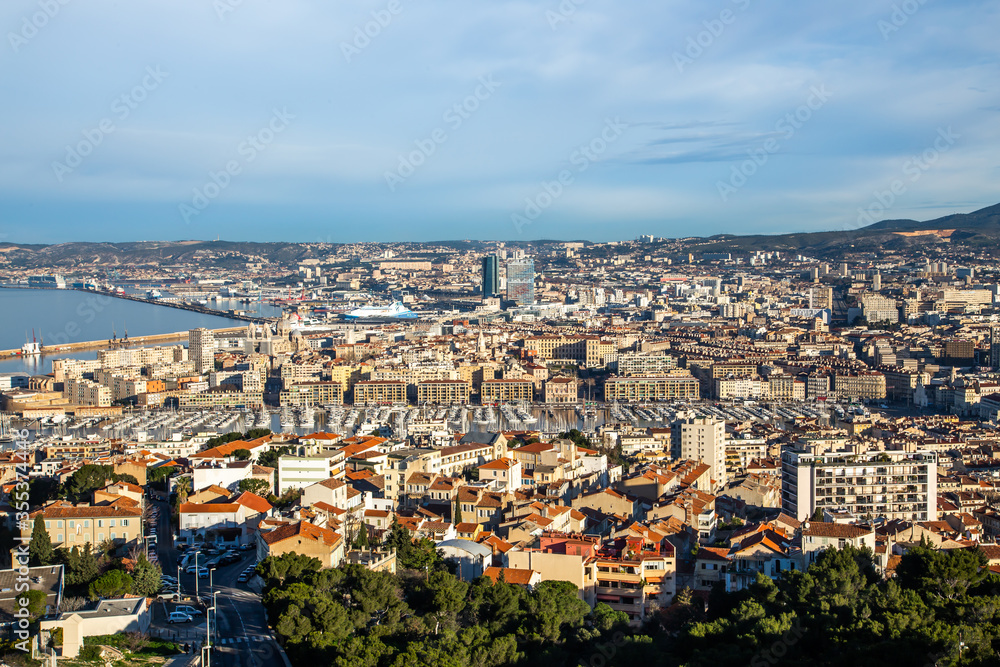 France, Marseille, view over Marseille