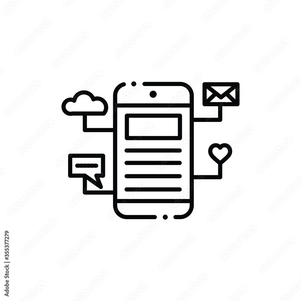 Social media icon to use for web and mobile UI. Social media icon to use for web and mobile UI.