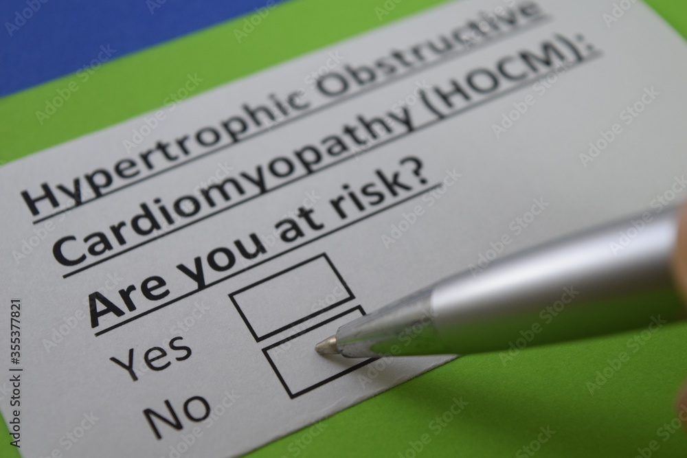 Obraz premium Questionnaire about health problem
