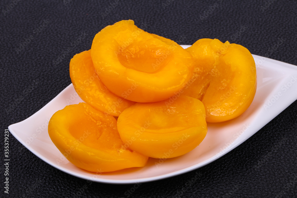 Sweet marinated peach