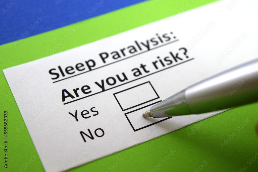 Obraz premium Questionnaire about health problem