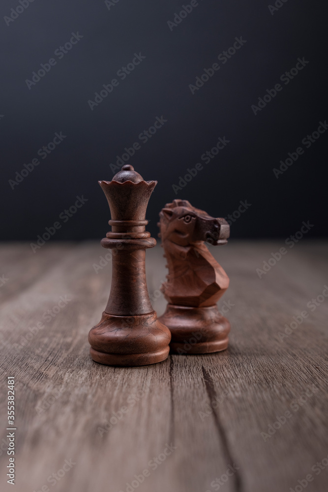 Strategy planning conceptual with chess on board Strategy planning conceptual with chess on board