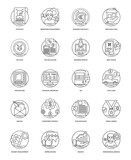 Web And Mobile Development Line Icons