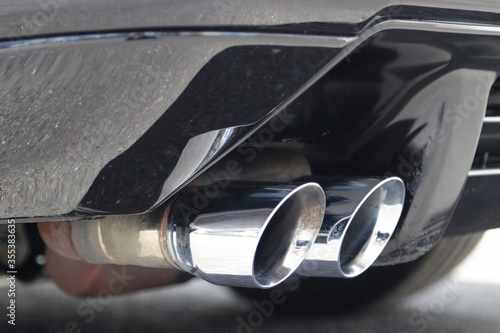 Obraz na plátně Exhaust pipe muffler / 1991 Acura NSX 5-Speed 3