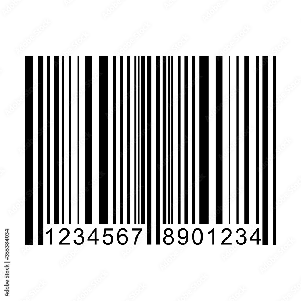 Vector illustration of bar code. Vector illustration of bar code.