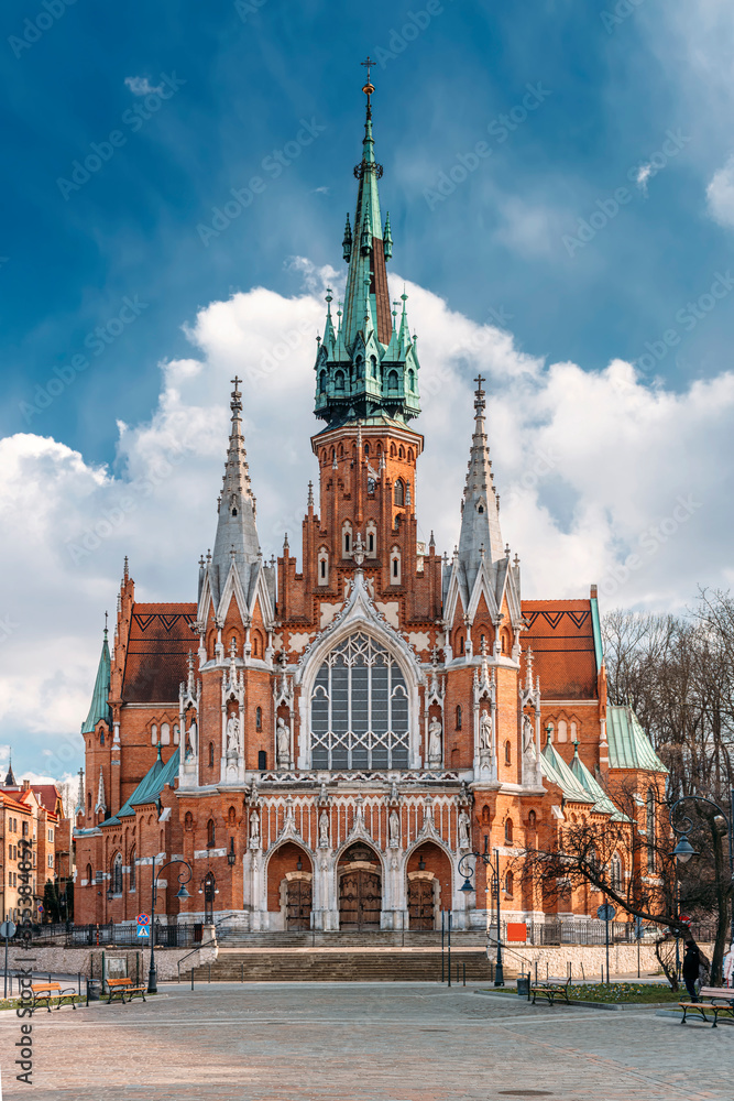 Fototapeta premium St. Joseph's Church in Podgórze district of Krakow, Poland.
