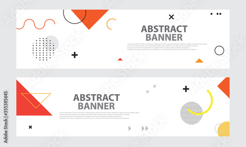 Vector design banner background. Simple creative cover header. Vector illustration