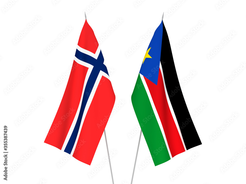 Norway and Republic of South Sudan flags