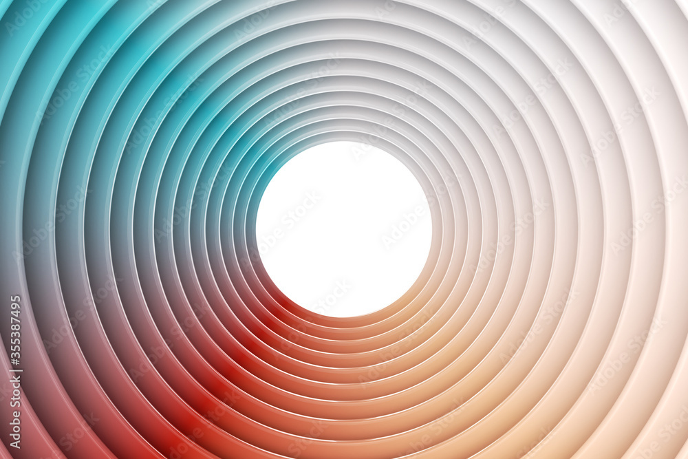 Fototapeta premium Abstract circular background. 3d rendering - illustration.