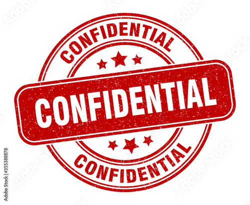 confidential stamp. confidential label. round grunge sign