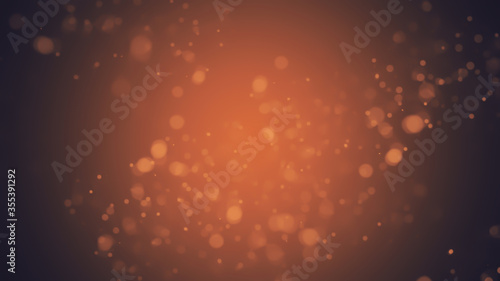 Blurred bokeh background with copy space. Abstract luxury glitter effect boke. Sparkling magical dust particles. Magic concept, defocused . © Victor
