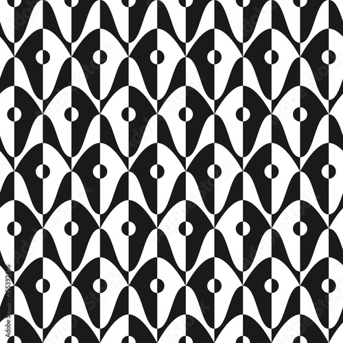 Seamless geometric abstract pattern three dimensional shape.