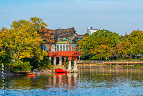 Pavilion at Duryu park in Daegu, Republik of Korea photo