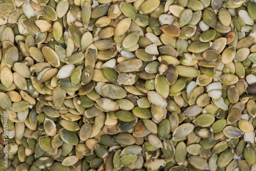 Background of pumpkin seeds