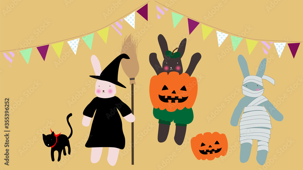うさぎ ハロウィーン うさぎ ハロウィーン